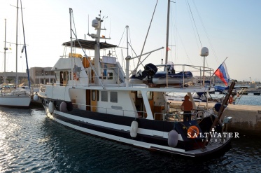 Steel Motor Trawler for Sale. Saltwater Yachts