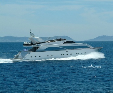 Dream B luxury motor yacht for charter in Greece and Mediterannean. Saltwater Yachts
