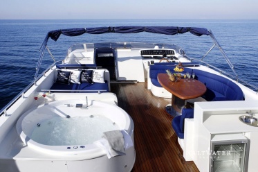 Dream B luxury motor yacht for charter in Greece and Mediterannean. Saltwater Yachts