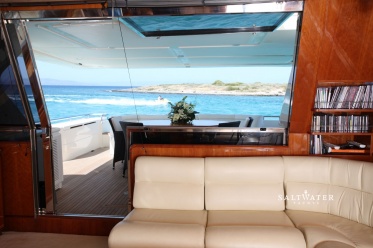 Kentavros II Ferretti Motor Yacht for Charter in Greece and Mediterannean. Saltwater Yachts