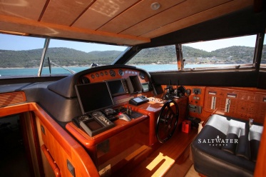 Kentavros II Ferretti Motor Yacht for Charter in Greece and Mediterannean. Saltwater Yachts