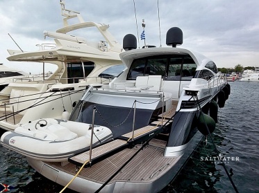 Pershing 62 used motor yacht for sale in Greece. Saltwater Yachts
